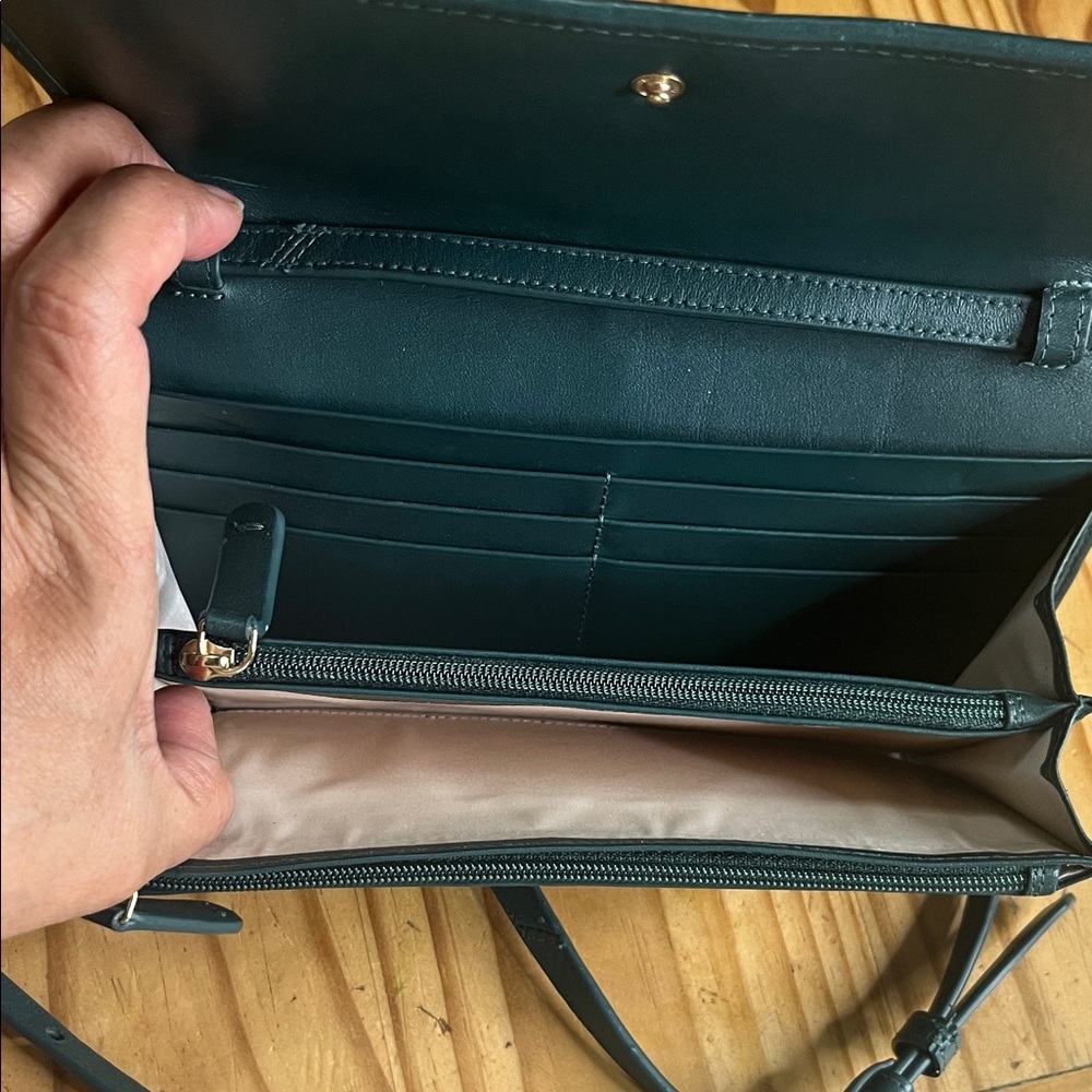 RADLEY LONDON Flapover Phone/credit card crossbody Blue Leather Crossbody Bag - Picture 8 of 12